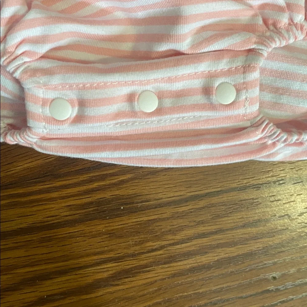 🍀St Patrick Pink and Green Striped Kids Romper 18-24 months